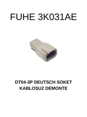 3K031AE DTM04-3P DEUTSCH SOKET - KABLOSUZ DEMONTE