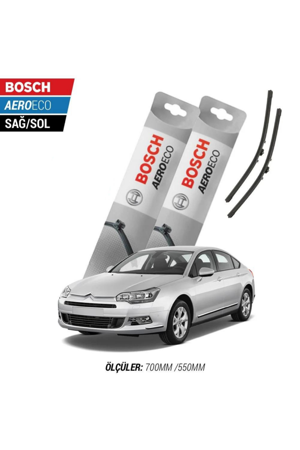 Citroen C5 2010 Model Bosch Aeroeco Muz Silecek Takımı