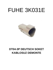3K031E DT04-3P DEUTSCH SOKET KABLOSUZ DEMONTE