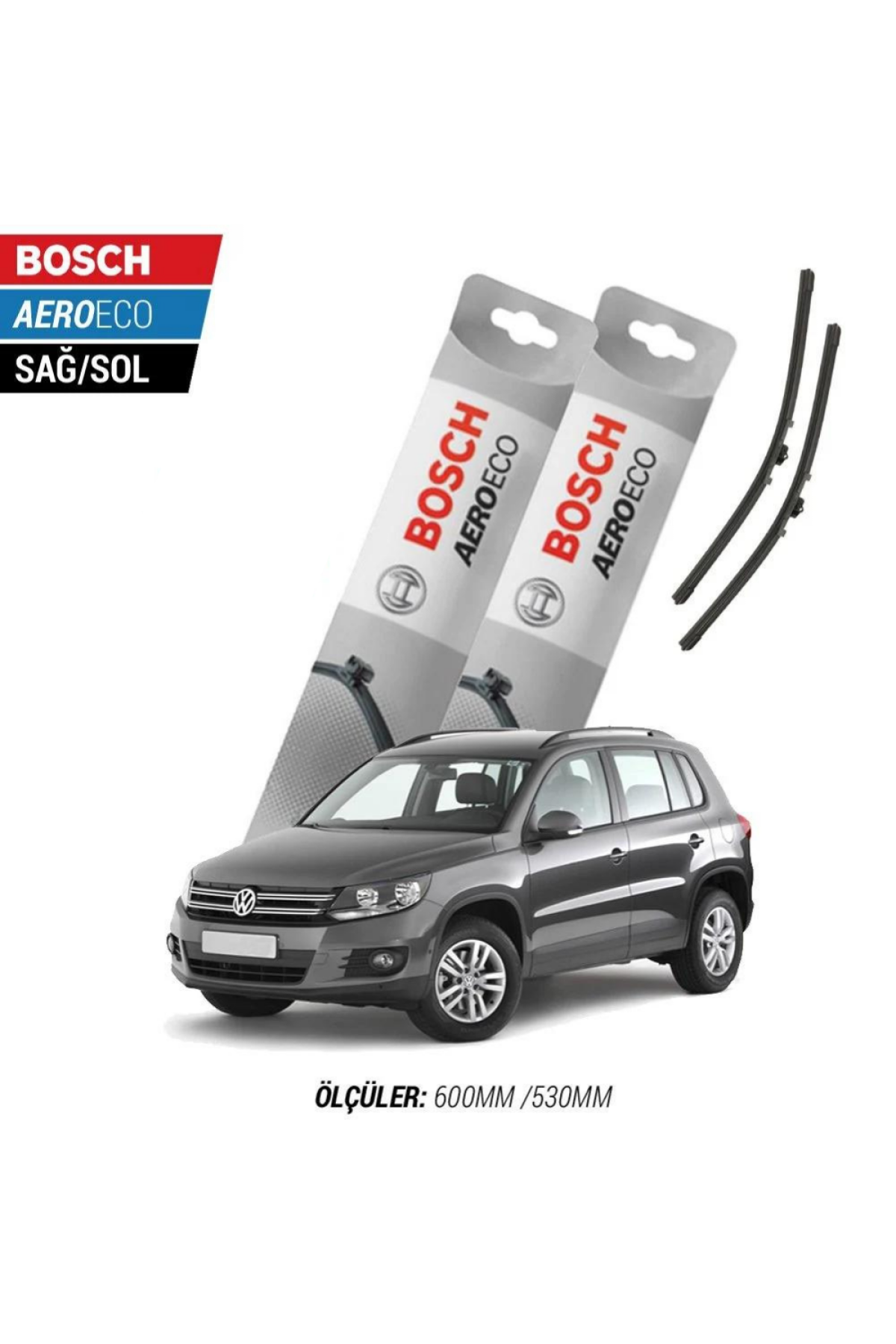 Volkswagen Tiguan 2010 Model Bosch Aeroeco Muz Silecek Takımı