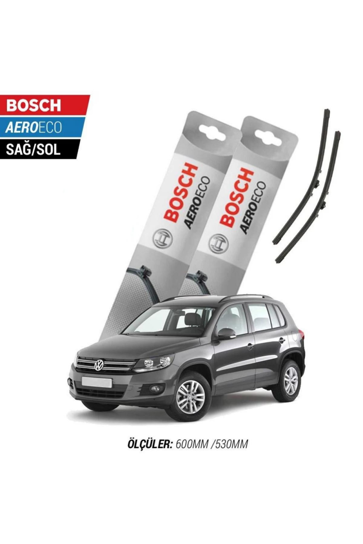 Volkswagen Tiguan 2012 Model Bosch Aeroeco Muz Silecek Takımı