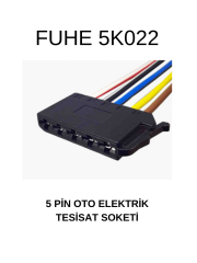 5K022 5 PİN OTO ELEKTRİK TESİSAT SOKETİ
