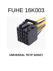 16K003 ÜNİVERSAL TEYP SOKETİ