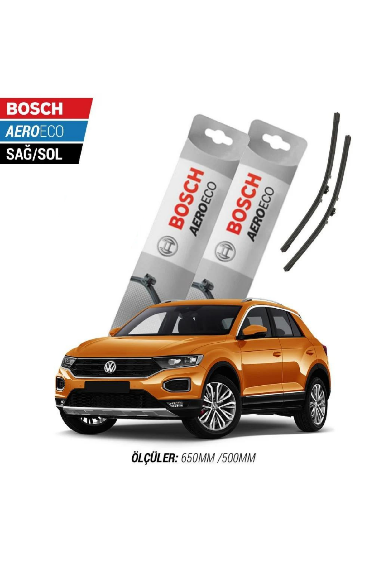 Volkswagen T-Roc 2019 Model Bosch Aeroeco Muz Silecek Takımı