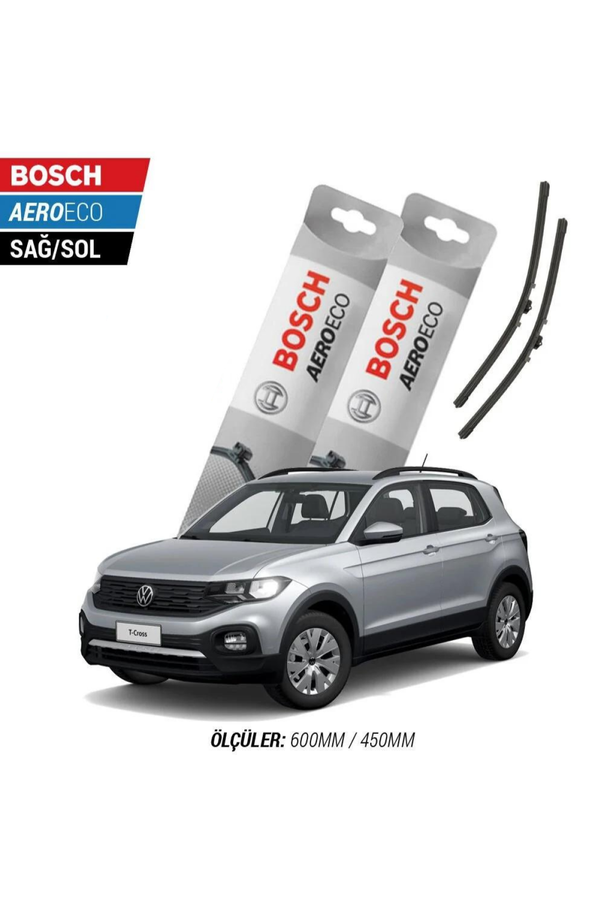 Volkswagen T-Cross 2022 Model Bosch Aeroeco Muz Silecek Takımı