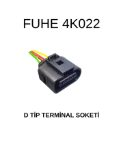 4K022 D TİP İNCE TERMİNAL SOKET