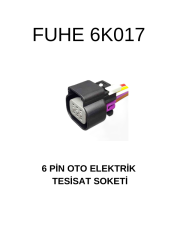 6K017 6 PİN OTO ELEKTRİK TESİSAT SOKETİ