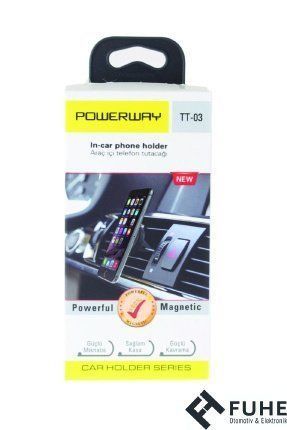 Powerway Mıknatıslı Araç İçi Telefon Tutacağı -  TT03