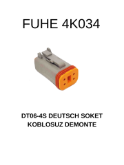 4K034 DEUTSCH SOKET KABLOSUZ DEMONTE