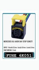 6K051 MERCEDES 6LI AXOR DAF STOP SOKETİ