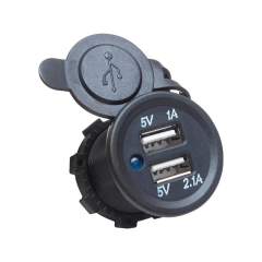 Üniversal 2 Girişli USB Şarj Ünitesi + Montaj Kiti