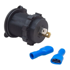 Üniversal 2 Girişli USB Şarj Ünitesi + Montaj Kiti