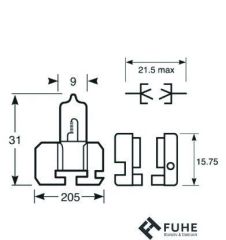 12V H2 55W FAR VE SİS AMPULÜ STANDART  R479