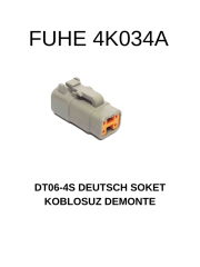 4K034A DEUTSCH SOKET KABLOSUZ DEMONTE