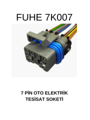 7K007 7 PİN OTO ELEKTRİK TESİSAT SOKETİ