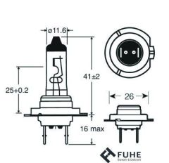 H7 12V  FAR VE SİS AMPULÜ STANDART  R477