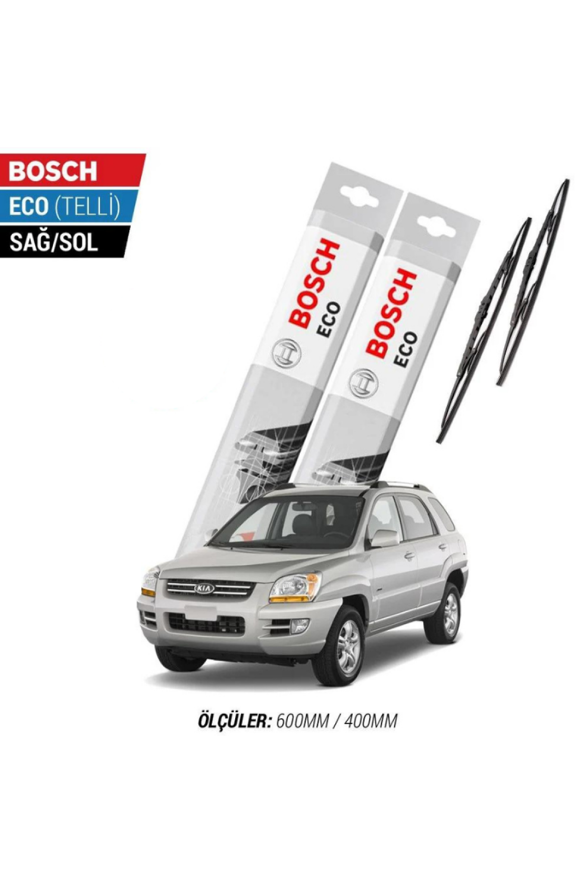 Kia Sportage 2009 Model Silecek Takımı Bosch Eco (Telli)