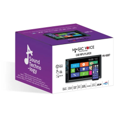 Magicvoice MV-6697 USB-SD-FM-AUX-Bluetooth-MP5 Destekli 7'' Dokunmatik Mekaniksiz Double Oto Teyp