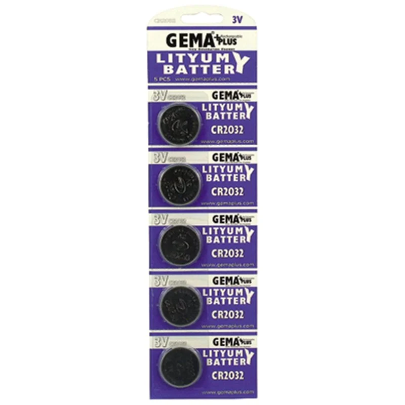 Gema CR2032 Lityum Pil 5'li Paket