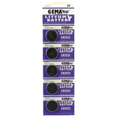 Gema CR2032 Lityum Pil 5'li Paket