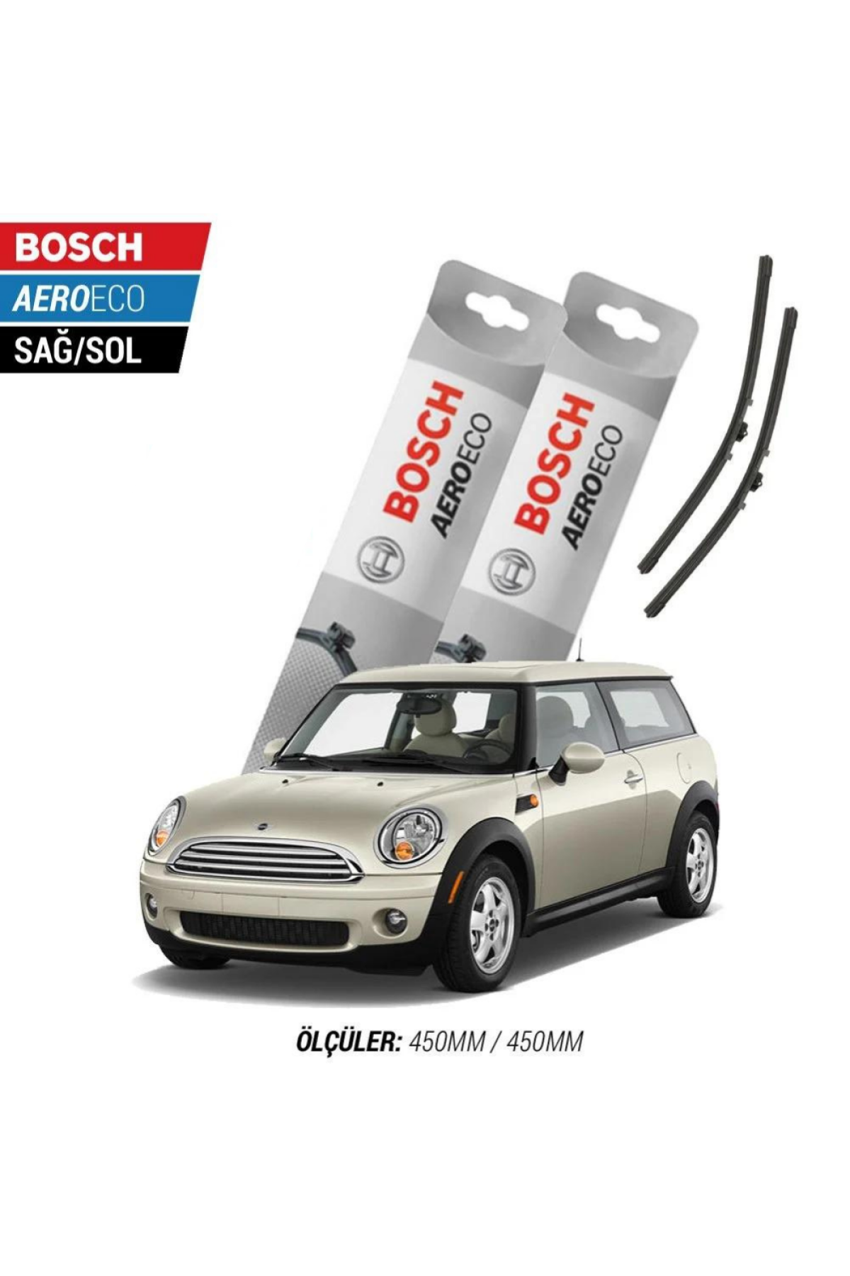 Mini Cooper Clubman 2009 Model Bosch Aeroeco Muz Silecek Takımı