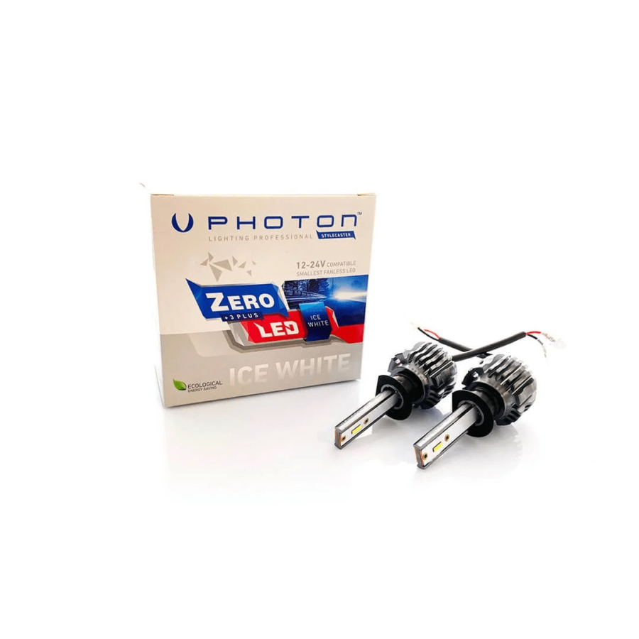 PHOTON ZERO H27 +3 PLUS FANSIZ ICE WHITE LED AMPUL 12V-24V