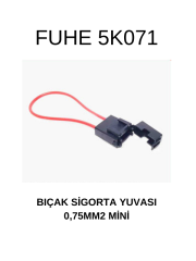 5K0701 BIÇAK SİGORTA YUVASI 0,75MM2 MİNİ