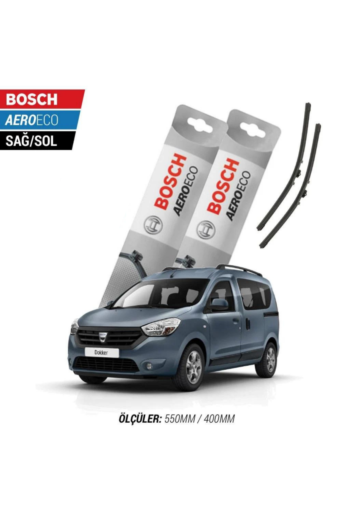 Dacia Dokker 2014 Model Bosch Aeroeco Muz Silecek Takımı