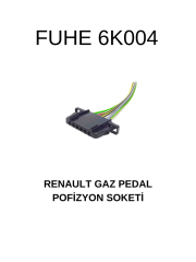 6K004 RENAULT GAZ PEDAL POZİSYON SOKETİ