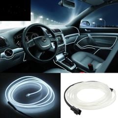 ARAÇ İÇİ İP NEON LED (BEYAZ) 2MT