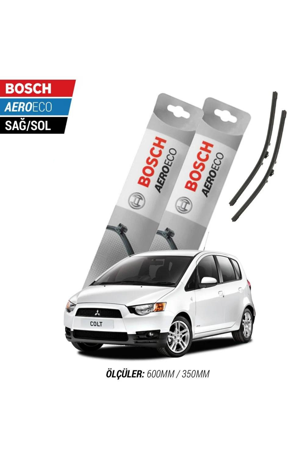 Mitsubishi Colt 2010 Model Bosch Aeroeco Muz Silecek Takımı