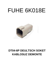 6K018E DT04-6O DEUTSCH SOKET KABLOSUZ DEMONTE