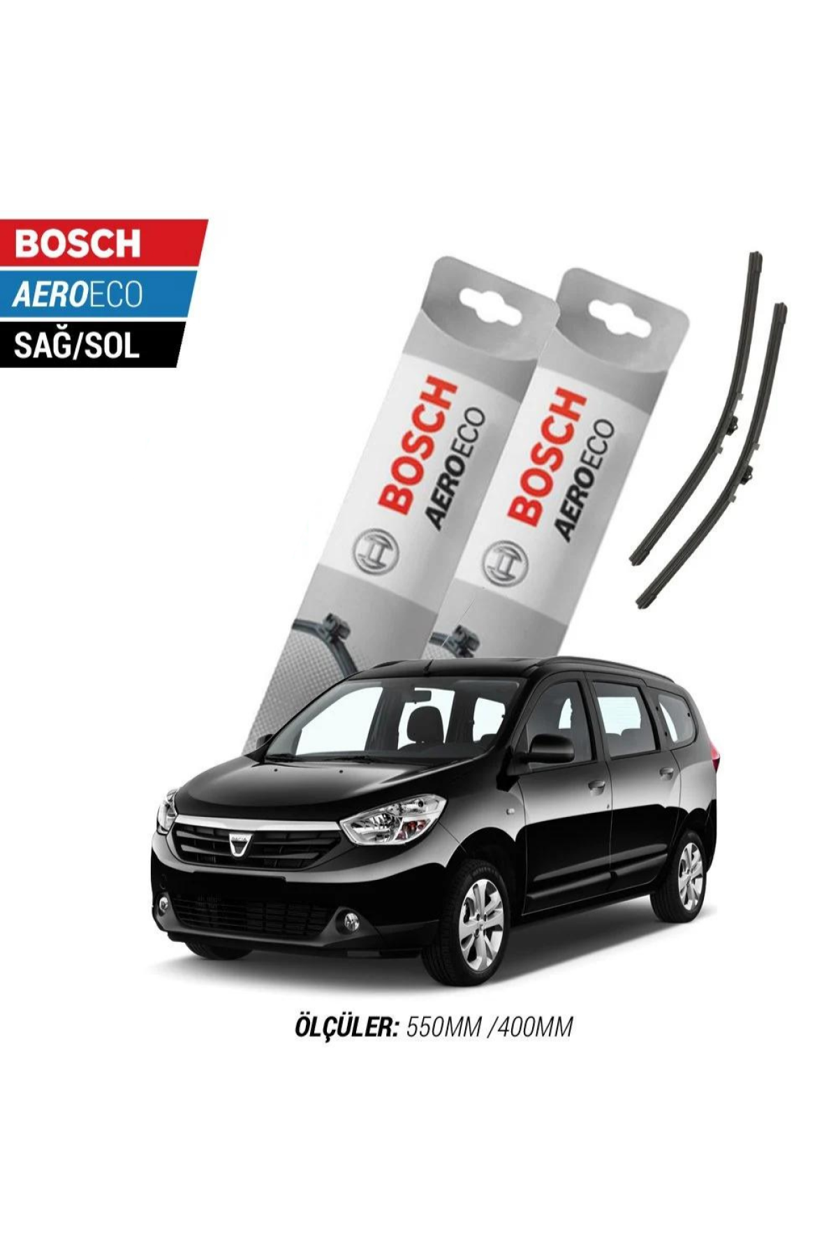 Dacia Lodgy 2012 Model Bosch Aeroeco Muz Silecek Takımı