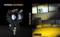 12V_25WATT  SARI BEYAZ ÇAKAR BAYKUŞ LED (1ADET)