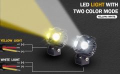 12V_25WATT  SARI BEYAZ ÇAKAR BAYKUŞ LED (1ADET)