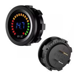 PowerMaster IC-230E 6-18 Volt Voltmetre Pano Tipi Akü Göstergeli 28 Mm