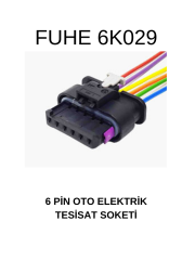 6K029 6 PIN OTO ELEKTRİK TESİSAT SOKETİ