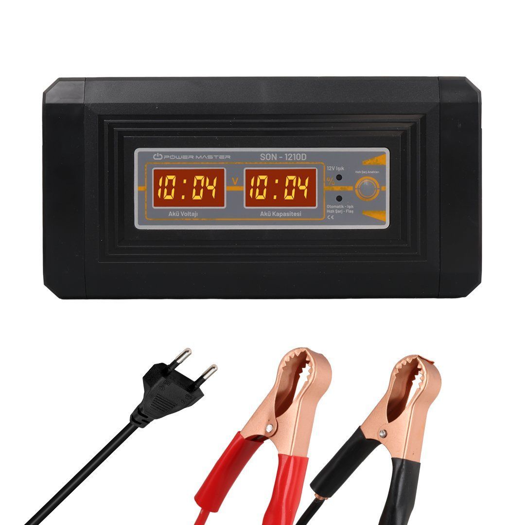 Powermaster SON-1210D 12-24 Volt 10 Amper Akıllı Akü Şarj Cihazı
