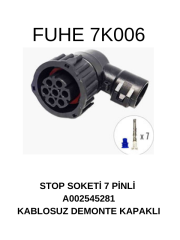 7K006 STOP SOKETİ 7 PİNLİ A0025452481 KABLOSUZ DEMONTE KAPAKLI