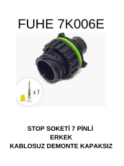 7K006E STOP SOKET 7 PİNLİ ERKEK KABLOSUZ DEMONTE KAPAKSIZ