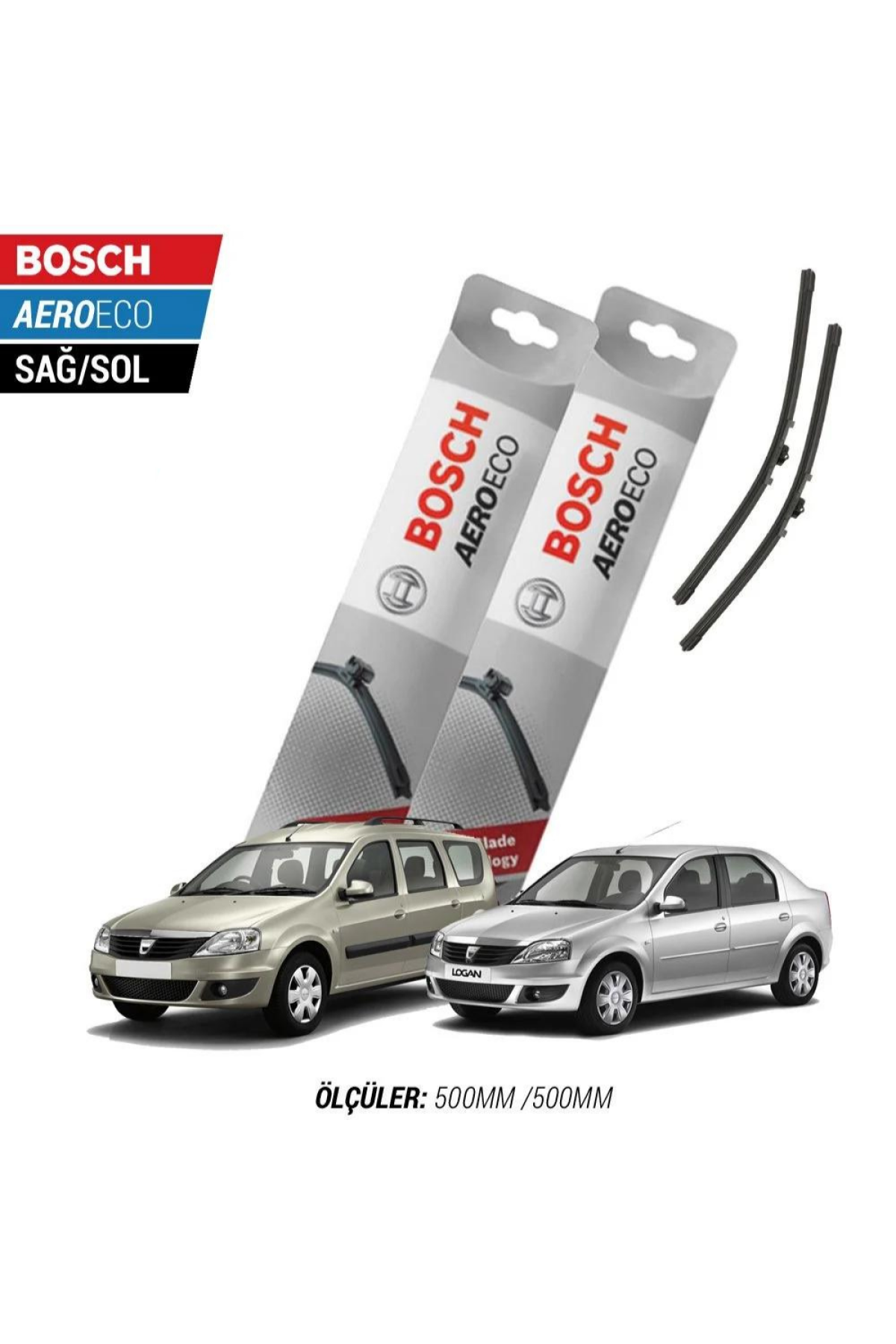 Dacia Logan 2011 Model Bosch Aeroeco Muz Silecek Takımı