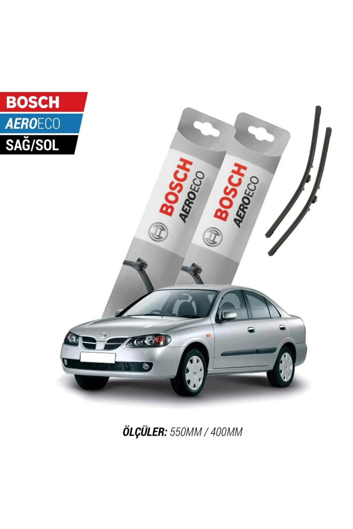 Nissan Almera 2000 Model Bosch Aeroeco Muz Silecek Takımı