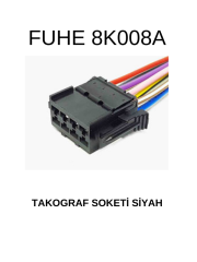 8K008A TAKOGRAF SOKETİ SİYAH