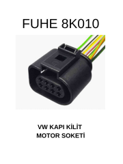 8K010 VW KAPI KİLİT MOTOR SOKETİ