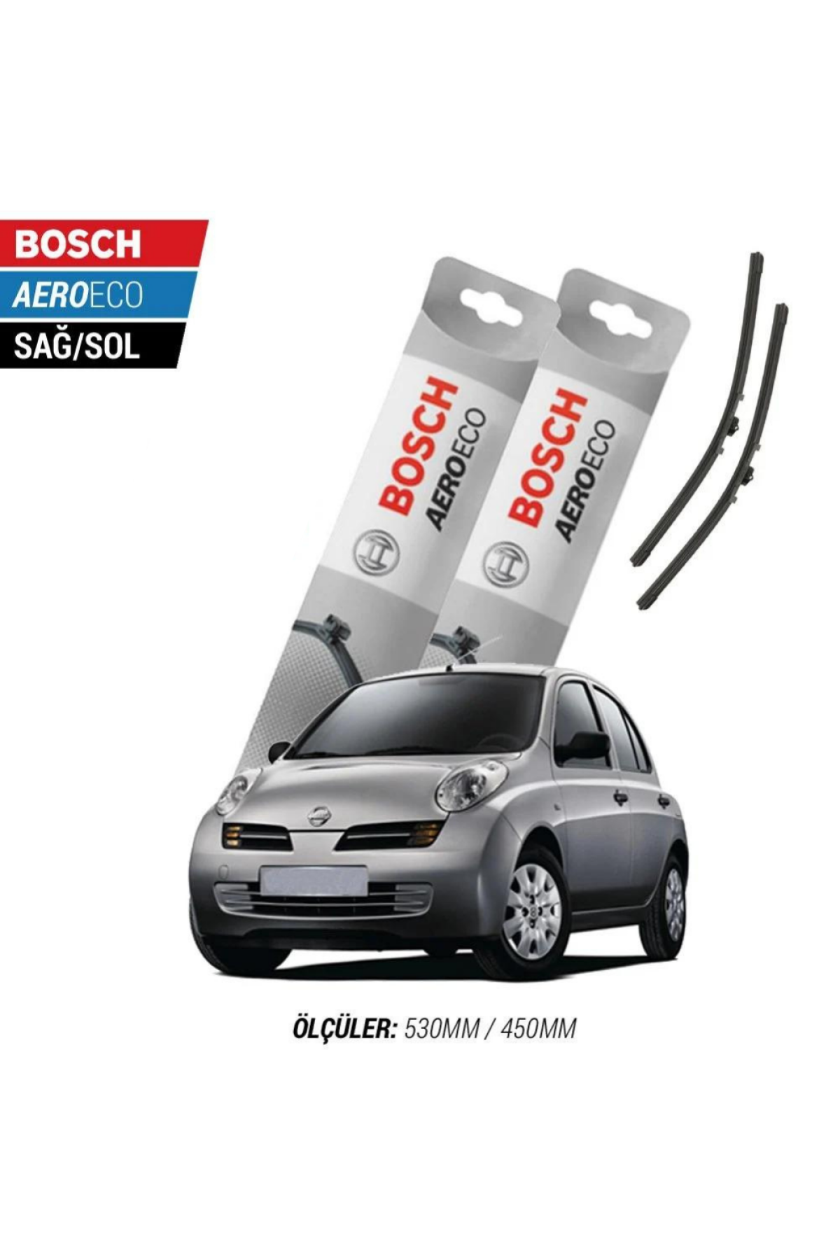 Nissan Micra 2005 Model Bosch Aeroeco Muz Silecek Takımı
