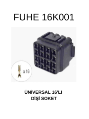 16K001 ÜNİVERSAL 16'LI DİŞLİ SOKET