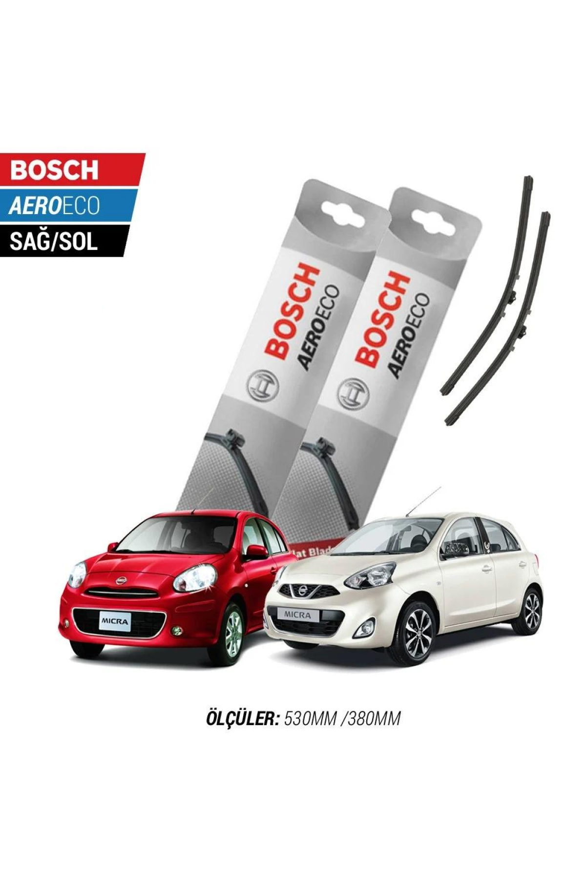 Nissan Micra 2016 Model Bosch Aeroeco Muz Silecek Takımı