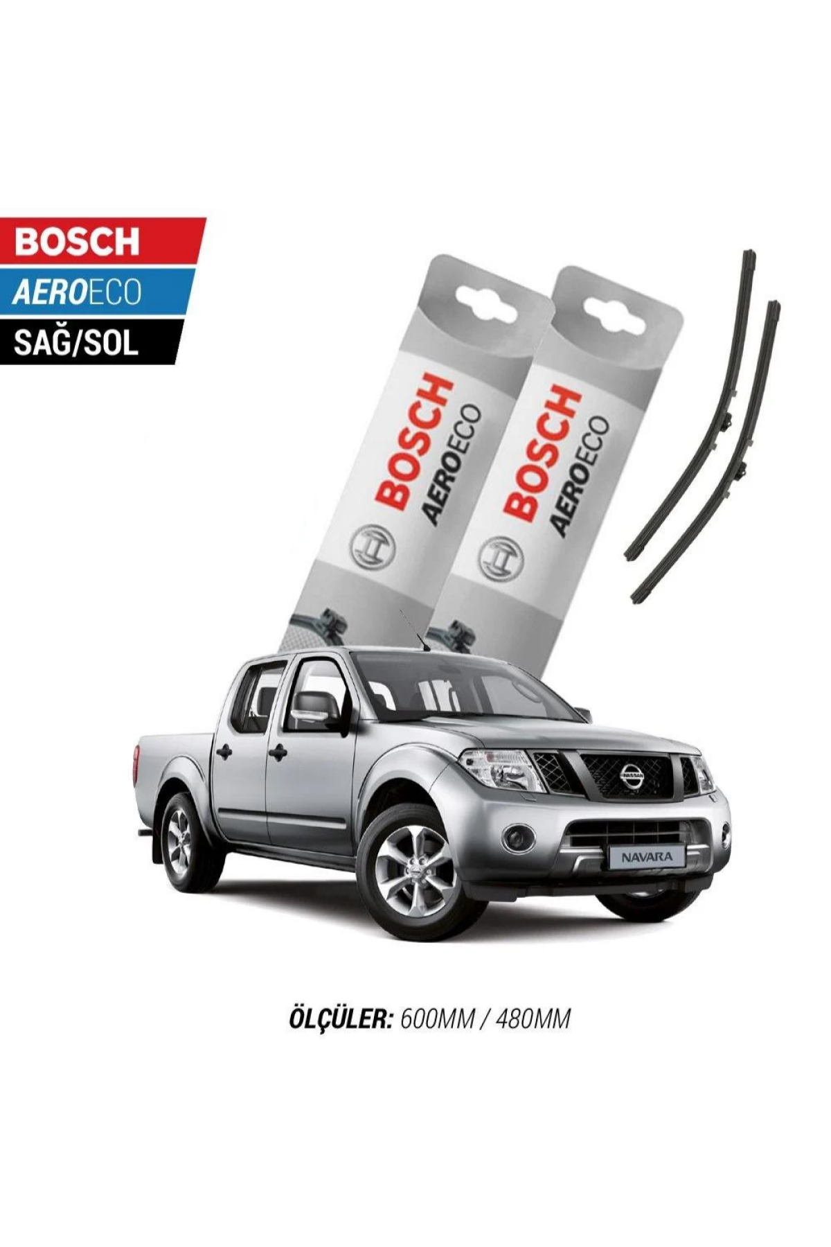 Nissan Navara 2007 Model Bosch Aeroeco Muz Silecek Takımı