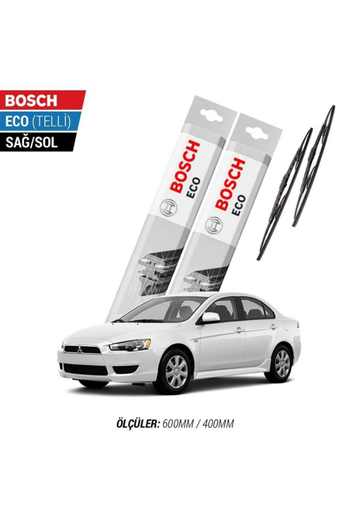 Mitsubishi Lancer 2009 Model Silecek Takımı Bosch Eco (Telli)