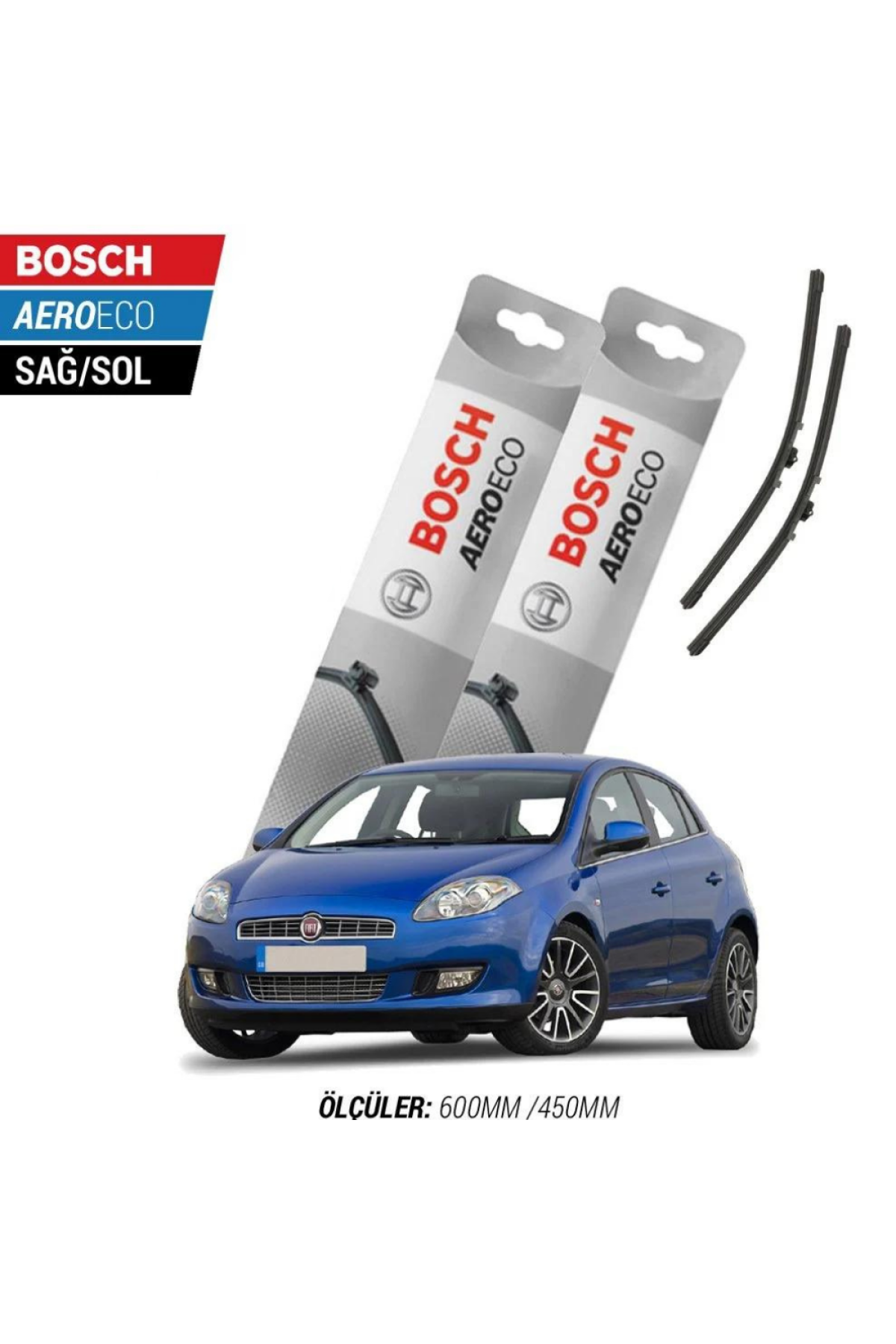 Fiat Bravo 2012 Model Bosch Aeroeco Muz Silecek Takımı